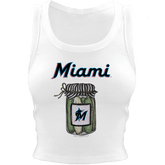 Miami Marlins Pickle Jar Crop Tank