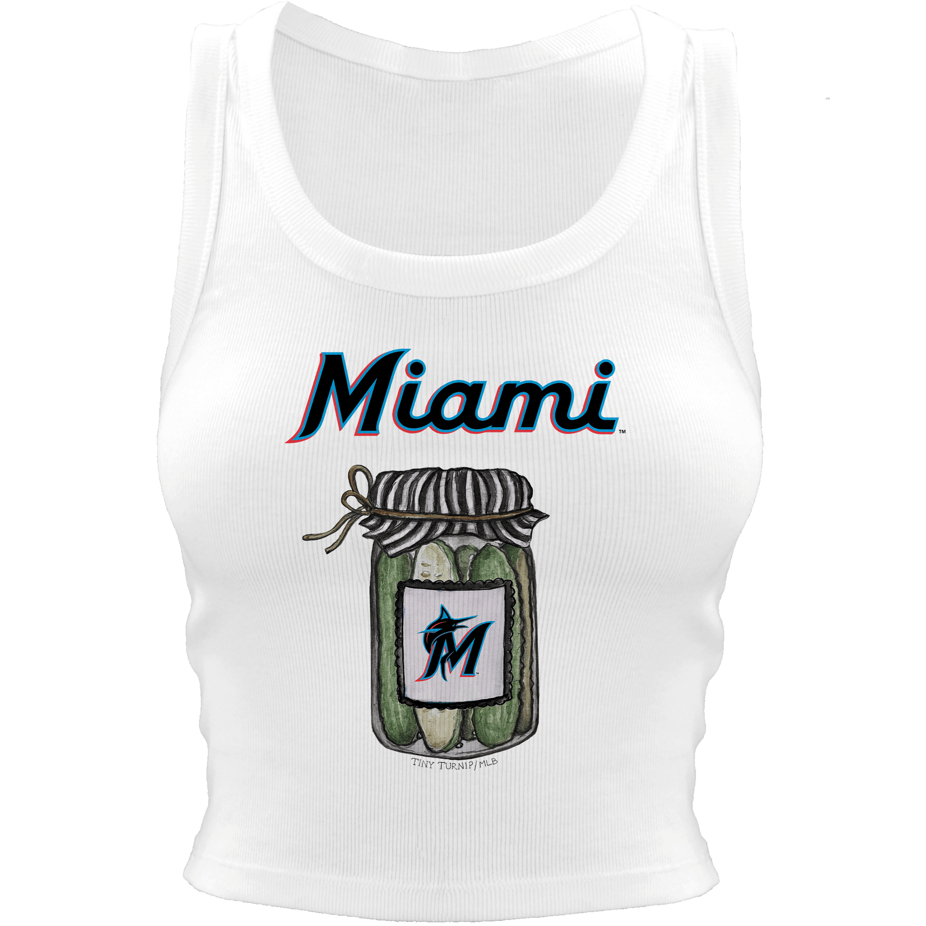 Miami Marlins Pickle Jar Crop Tank
