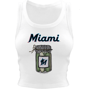 Miami Marlins Pickle Jar Crop Tank