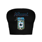 Miami Marlins Pickle Jar Crop Tube Top