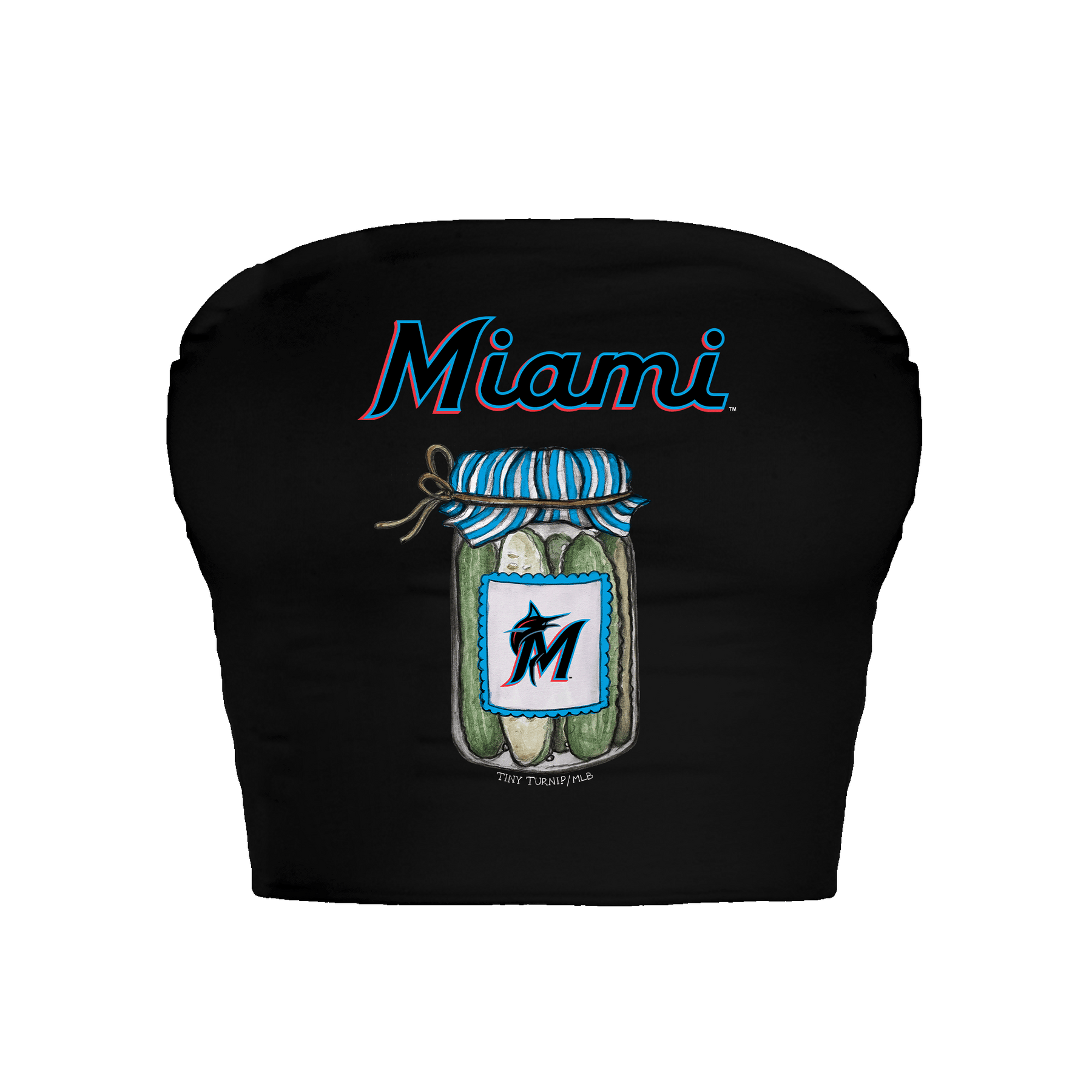 Miami Marlins Pickle Jar Crop Tube Top