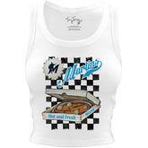 Miami Marlins Pizza Crop Tank - Tiny Turnip