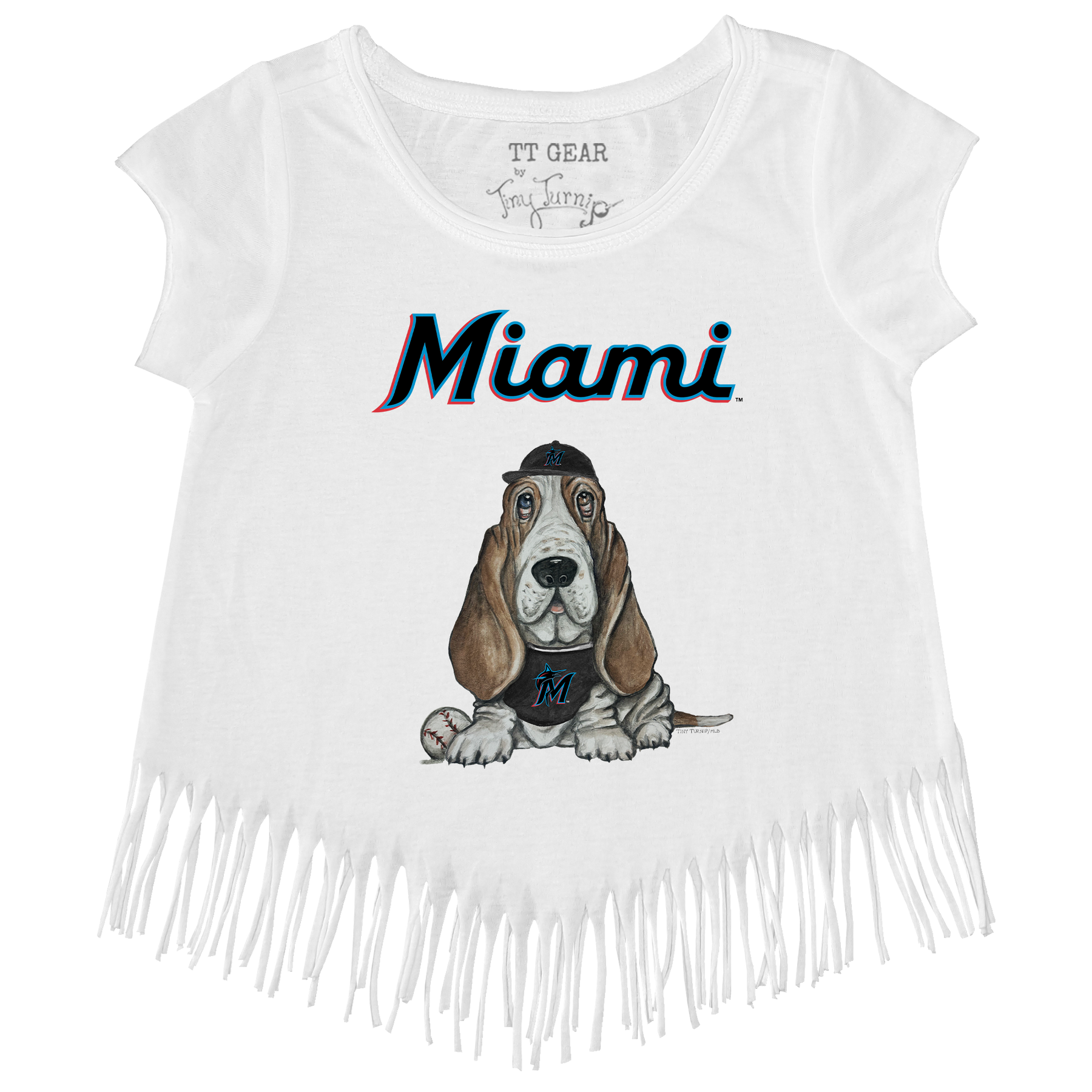 Miami Marlins Puddy Fringe Tee - Tiny Turnip