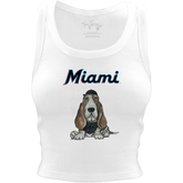 Miami Marlins Puddy Crop Tank - Tiny Turnip