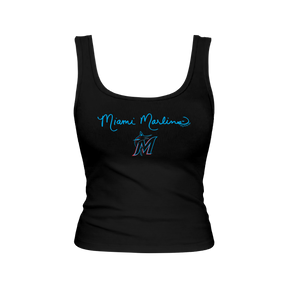 Miami Marlins Logo Script Emmy Tank