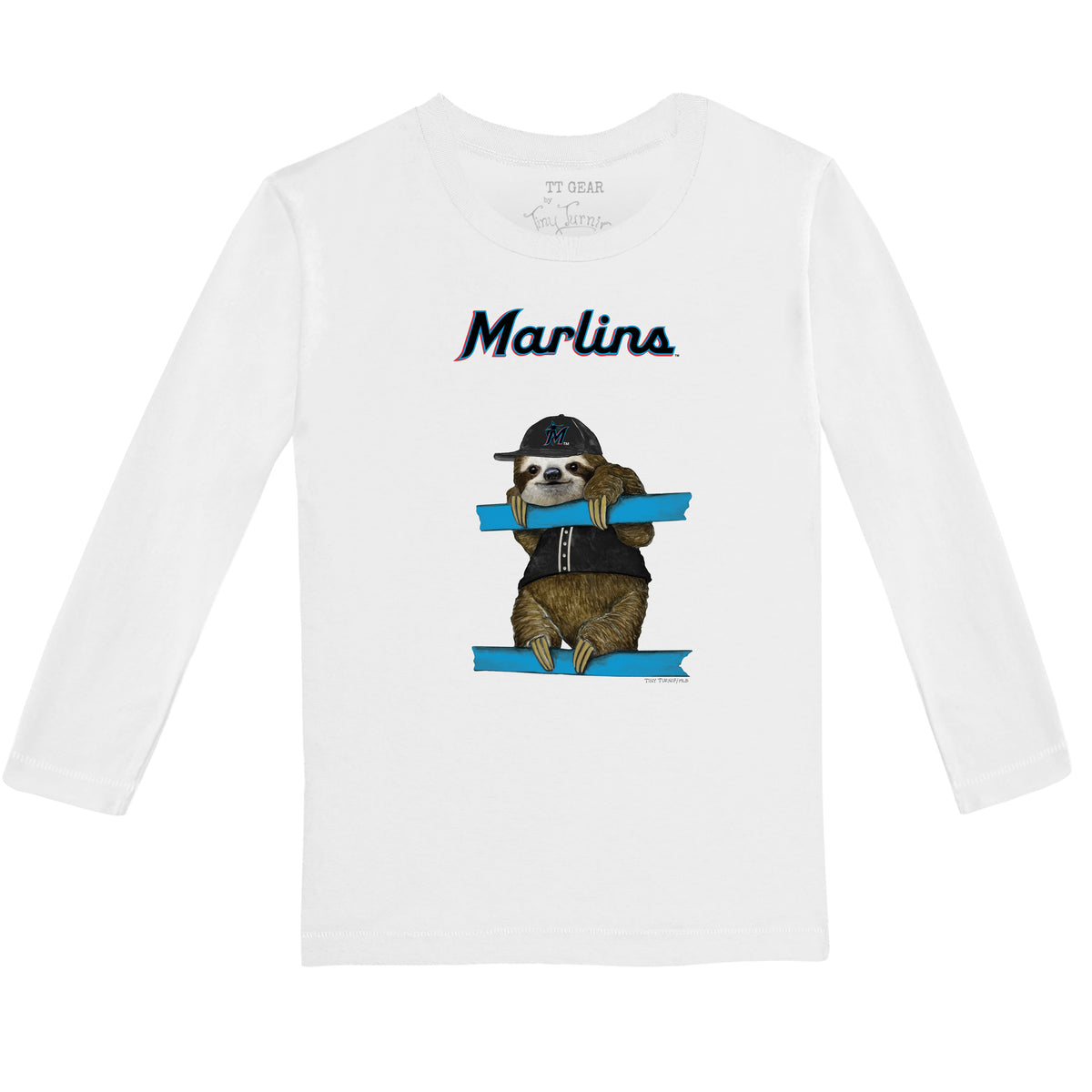 Miami Marlins Sloth Long-Sleeve Tee Shirt