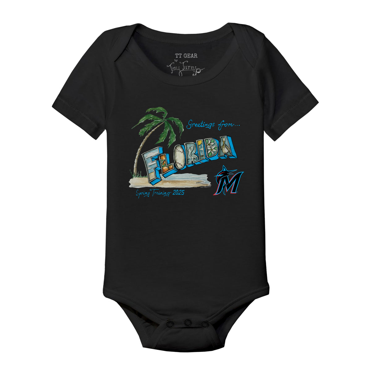 Miami Marlins Spring Training 2025 Short Sleeve Snapper