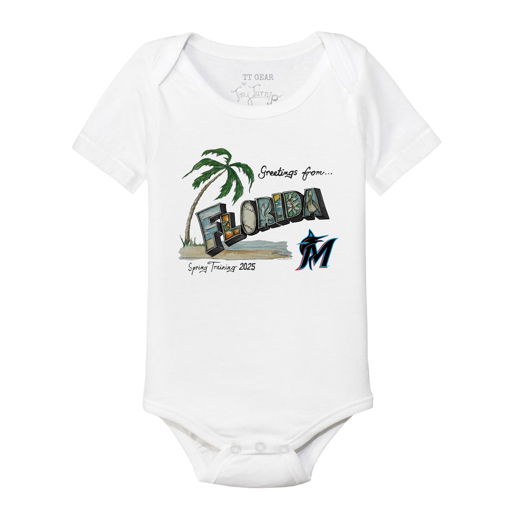 Miami Marlins Spring Training 2025 Short Sleeve Snapper