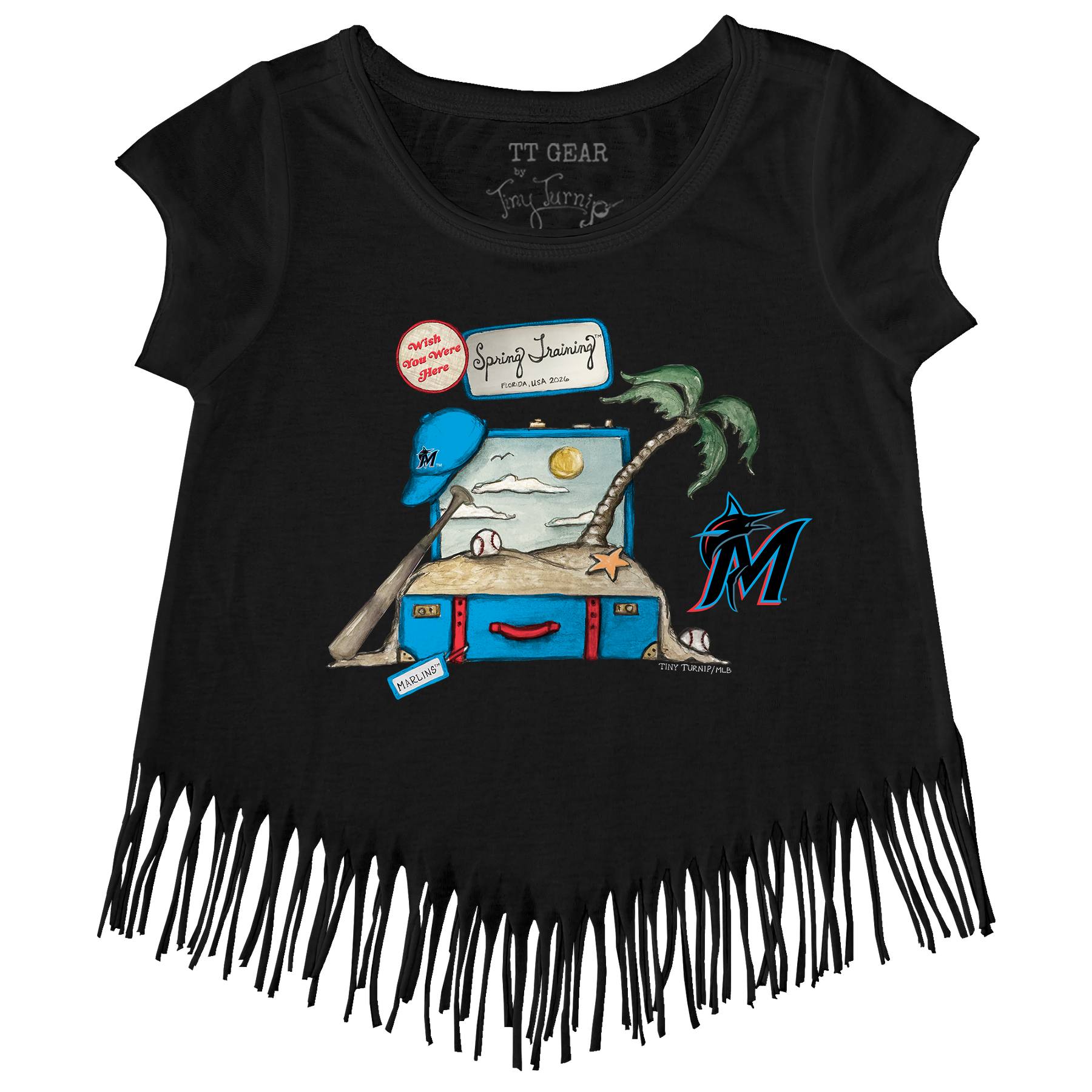 Miami Marlins Spring Training 2026 Fringe Tee - Tiny Turnip