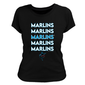Miami Marlins Stacked Tee Shirt