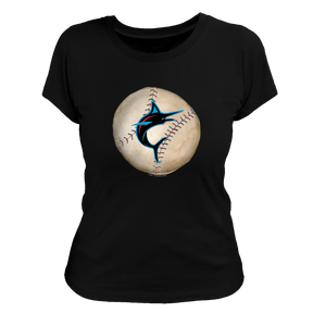 Miami Marlins Stitched Baseball Tee Shirt