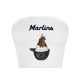 Miami Marlins Sundae Helmet Crop Tube Top