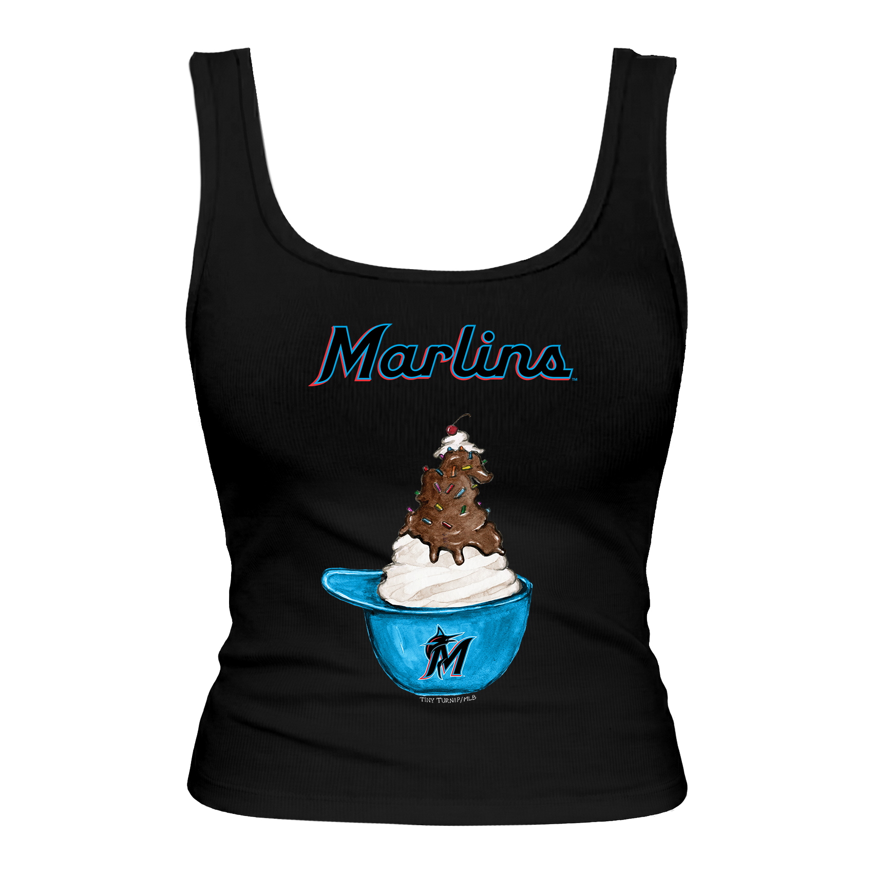 Miami Marlins Sundae Helmet Emmy Tank