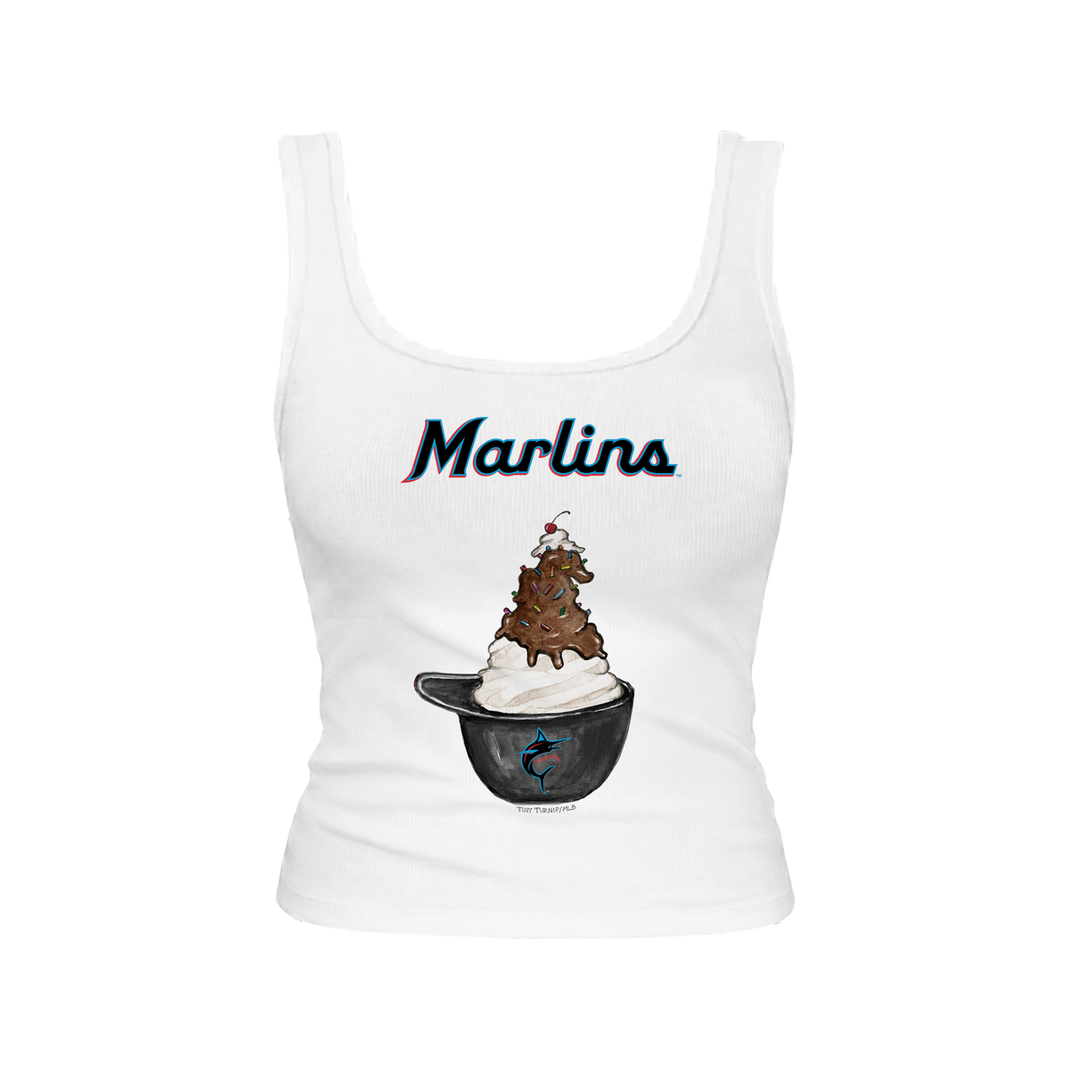 Miami Marlins Sundae Helmet Emmy Tank
