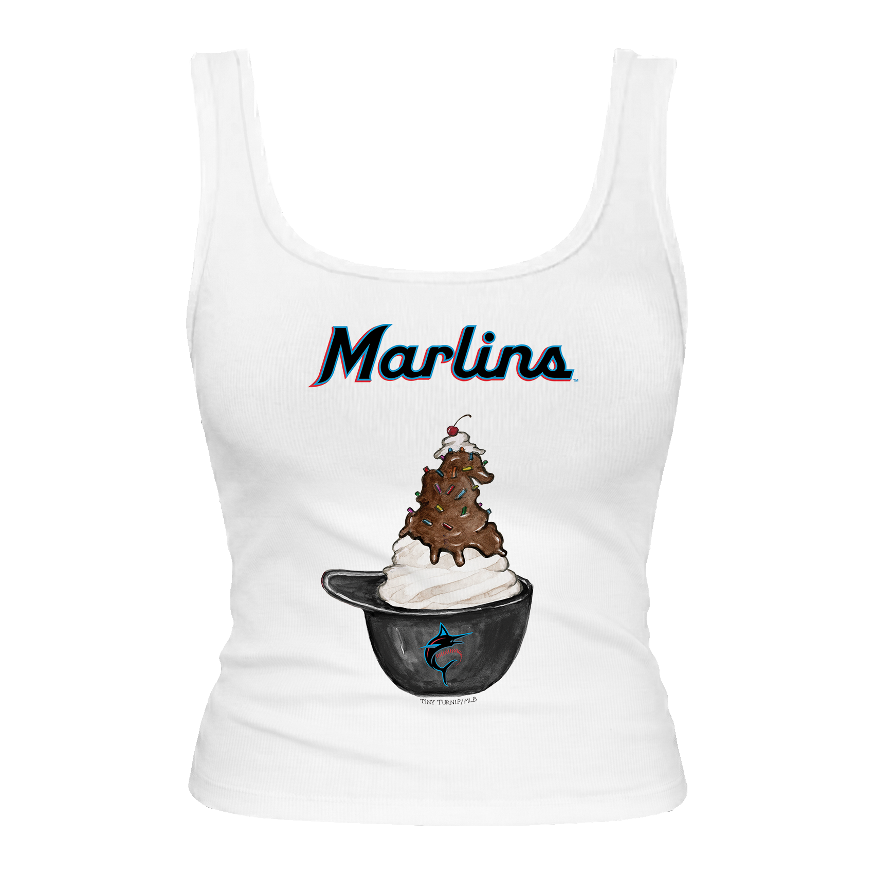 Miami Marlins Sundae Helmet Emmy Tank