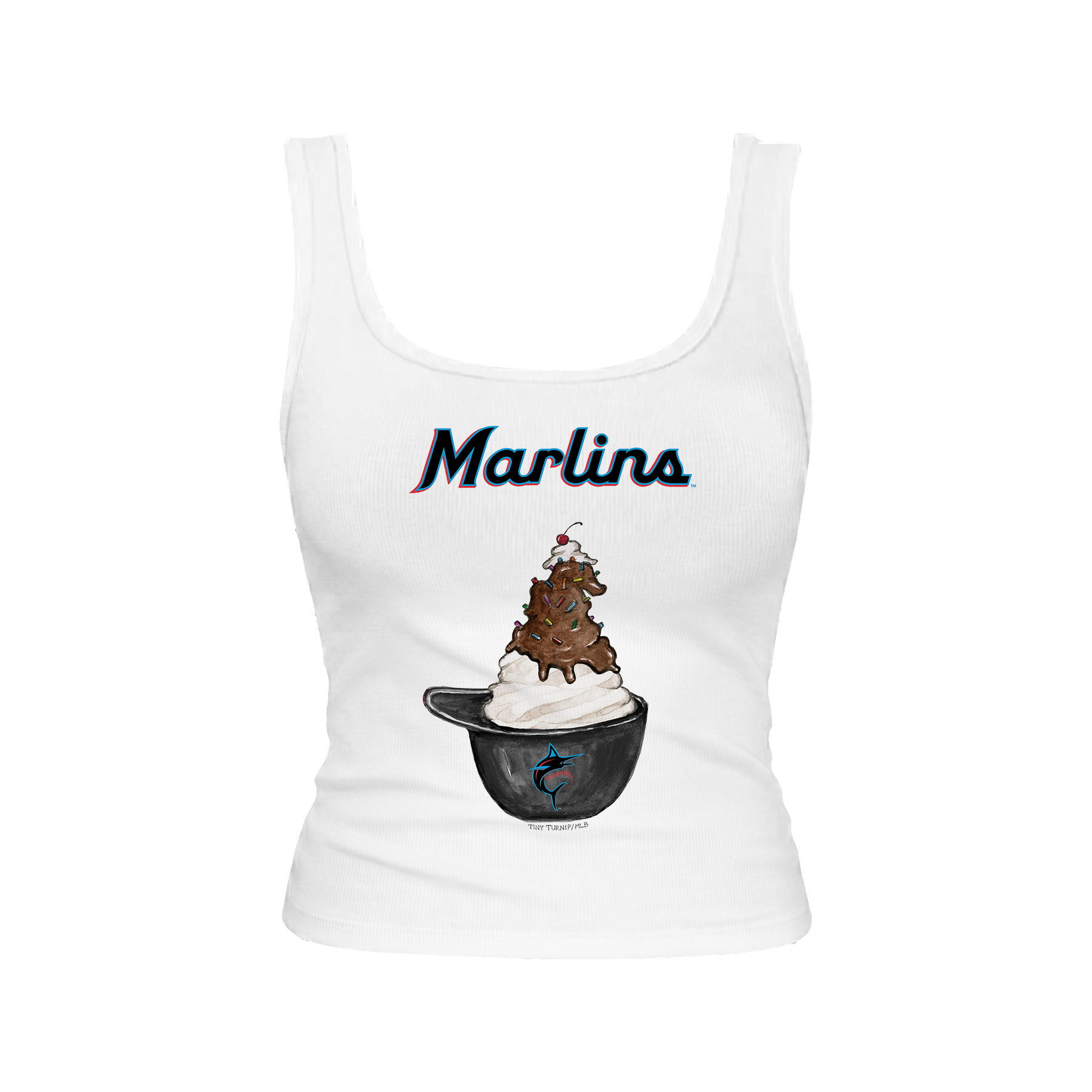 Miami Marlins Sundae Helmet Emmy Tank