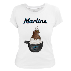 Miami Marlins Sundae Helmet Women's Tee Shirt