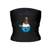 Miami Marlins Sundae Helmet Tube Top - Tiny Turnip