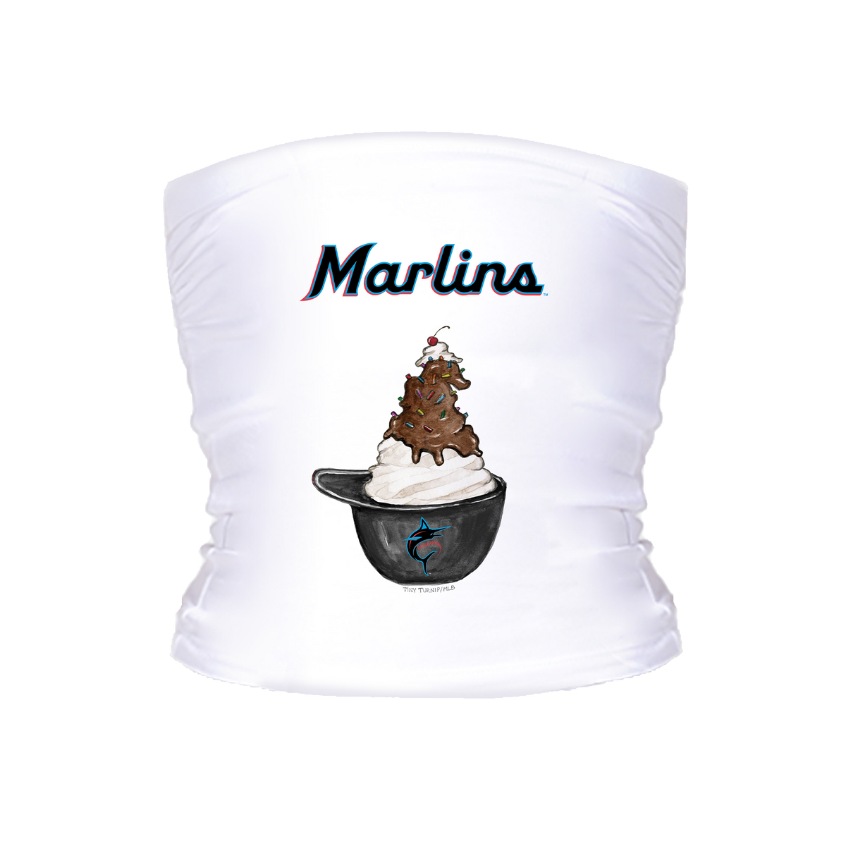 Miami Marlins Sundae Helmet Crop Tube Top