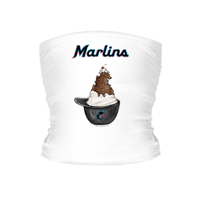 Miami Marlins Sundae Helmet Tube Top - Tiny Turnip