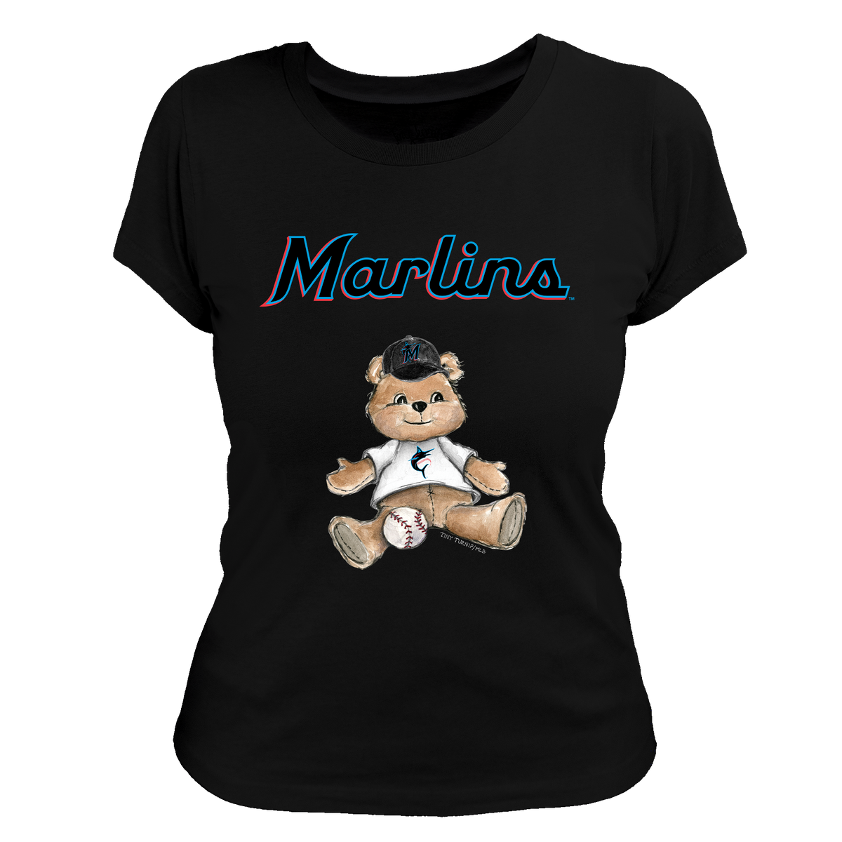 Miami Marlins Boy Teddy Women's Tee Shirt
