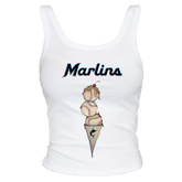 Miami Marlins Triple Scoop Ribbed Tank