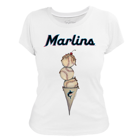 Miami Marlins Triple Scoop Women's Tee Shirt