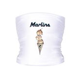 Miami Marlins Triple Scoop Tube Top
