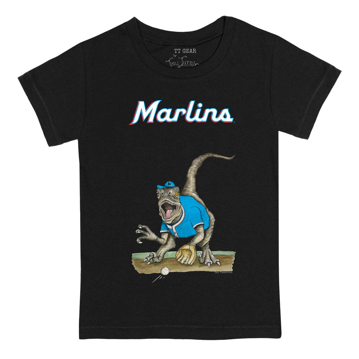 Miami Marlins Velociraptor Tee Shirt