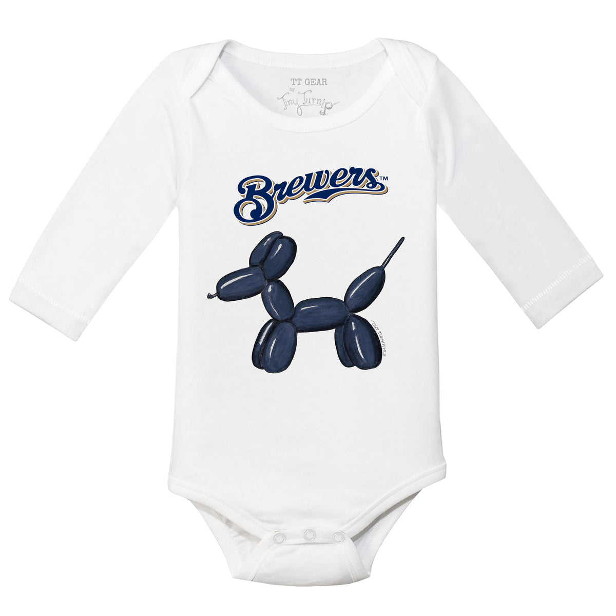 Milwaukee Brewers Balloon Dog Long Sleeve Snapper