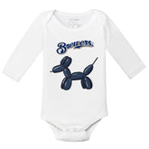 Milwaukee Brewers Balloon Dog Long Sleeve Snapper