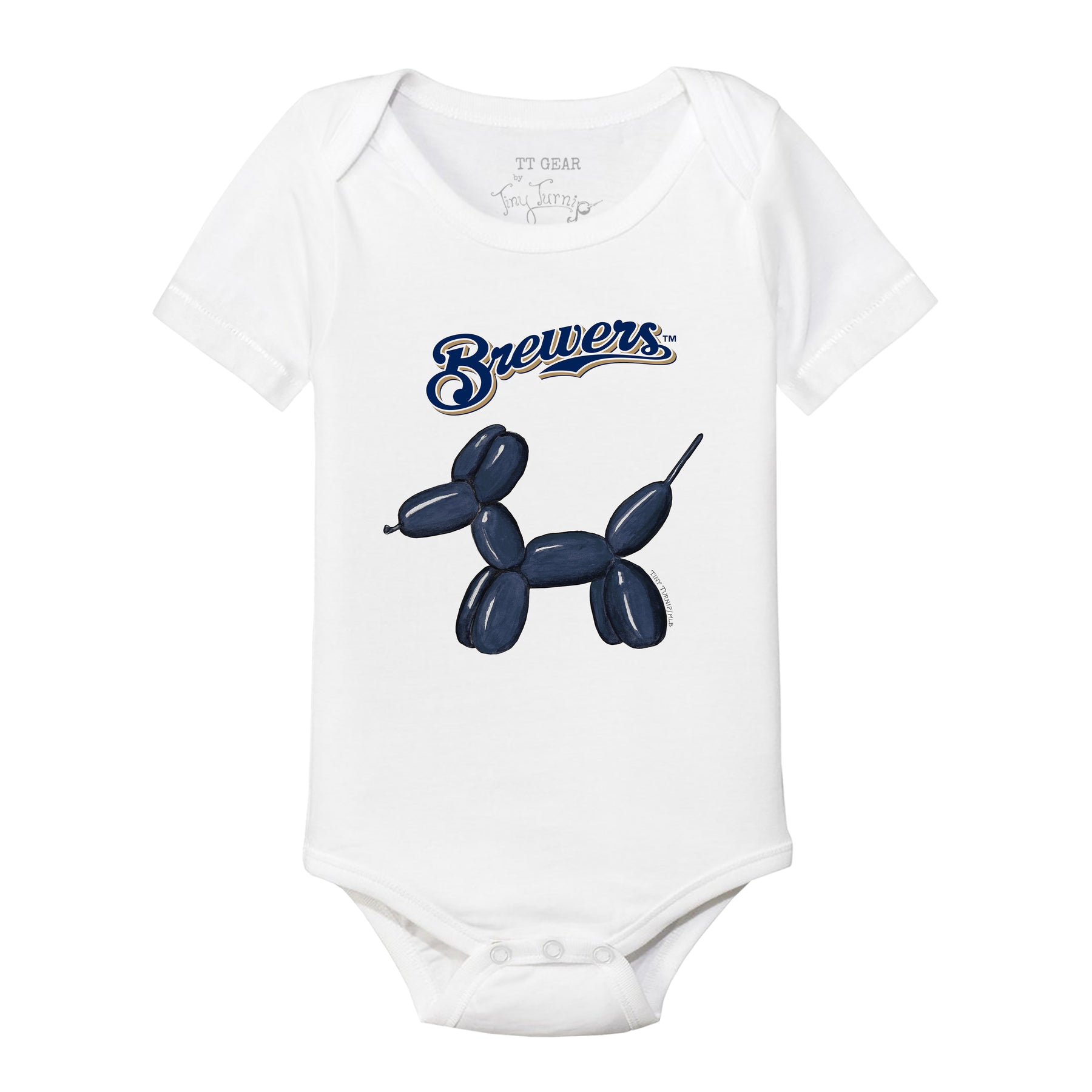 Milwaukee Brewers Balloon Dog Short Sleeve Snapper