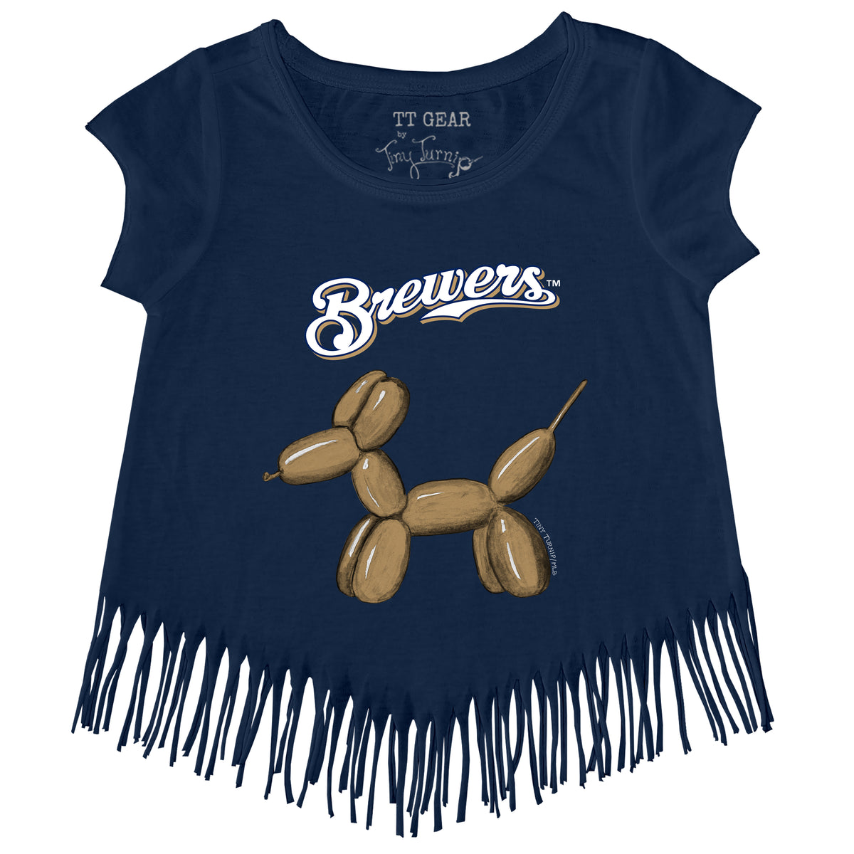 Milwaukee Brewers Balloon Dog Fringe Tee