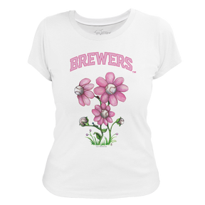 Milwaukee Brewers Blooming Baseballs Tee Shirt
