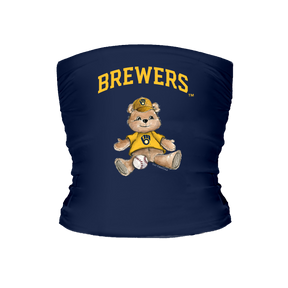Milwaukee Brewers Teddy Tube Top - Tiny Turnip
