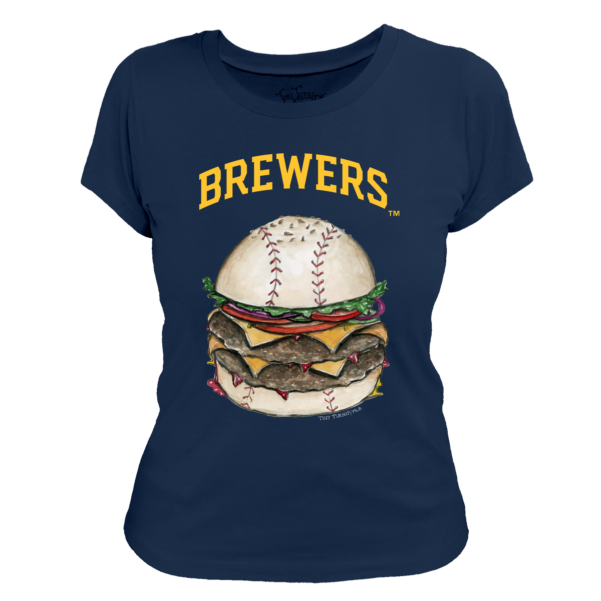 Milwaukee Brewers Burger Tee Shirt