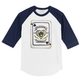 Milwaukee Brewers Card 3/4 Navy Blue Sleeve Raglan