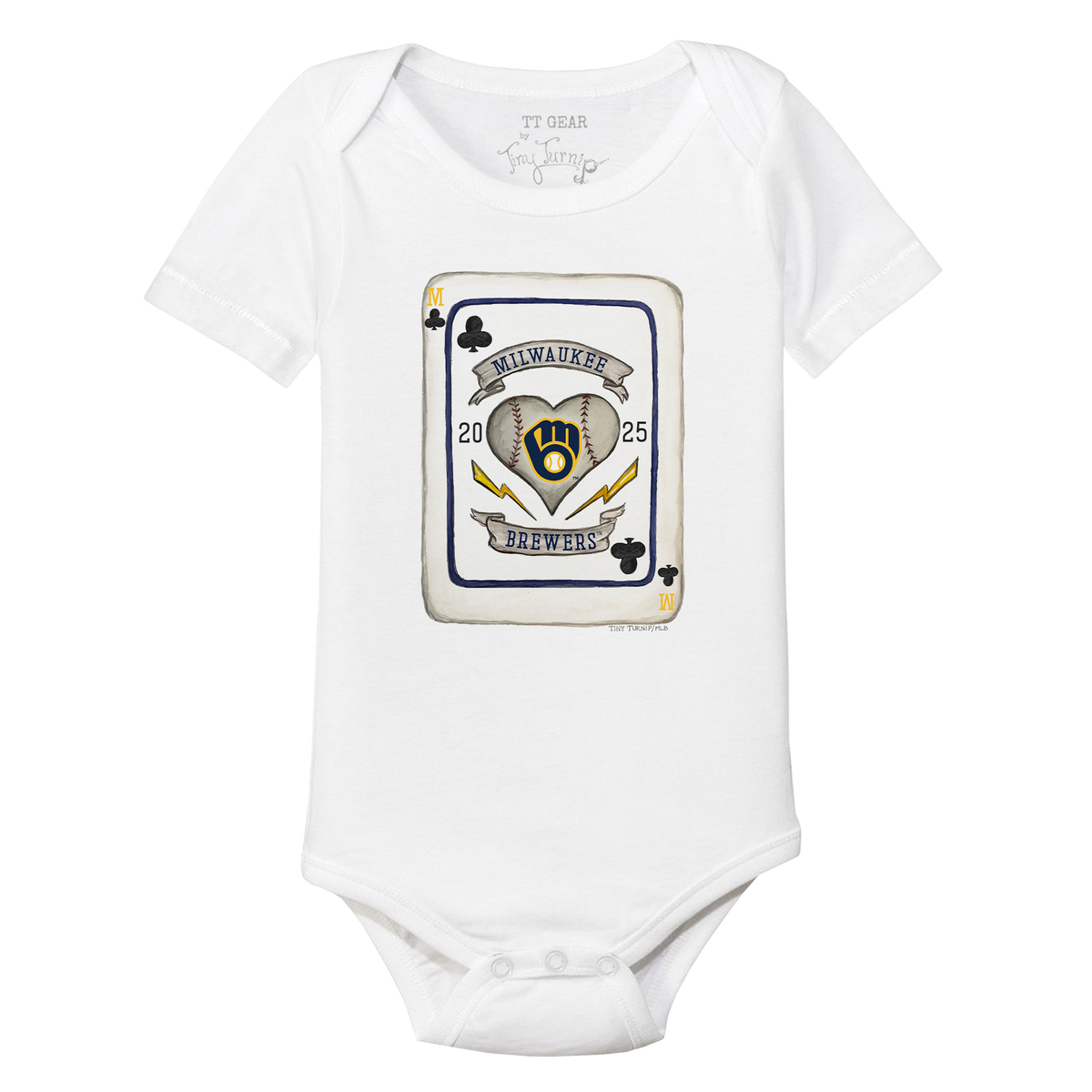 Milwaukee Brewers Card Short Sleeve Snapper