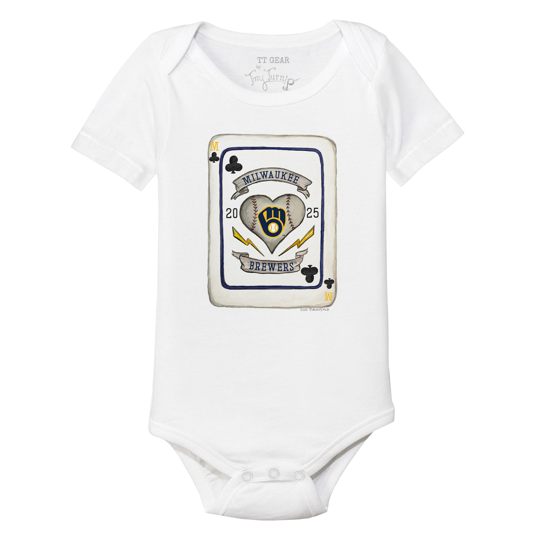 Milwaukee Brewers Card Short Sleeve Snapper