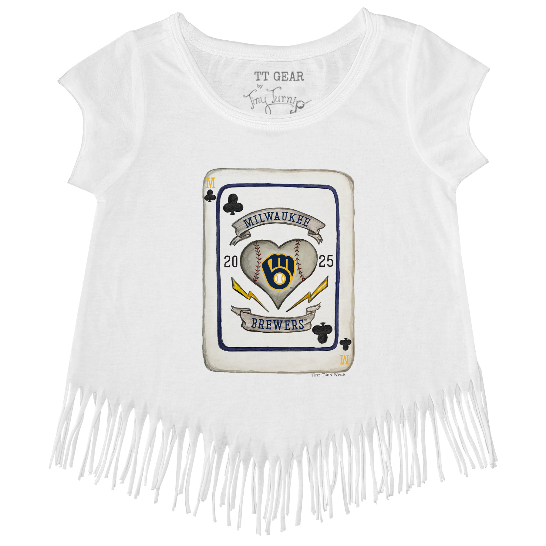 Milwaukee Brewers Card Fringe Tee