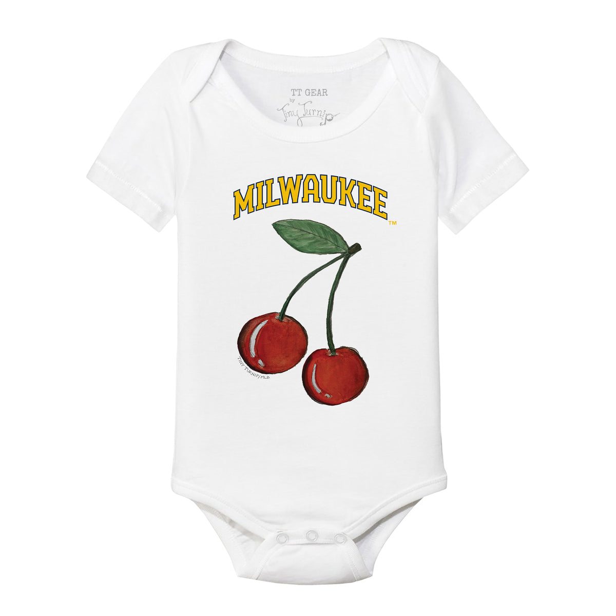 Milwaukee Brewers Cherries Short Sleeve Snapper