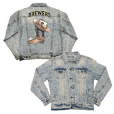 Milwaukee Brewers Cowboy Boot Boyfriend Denim Jacket