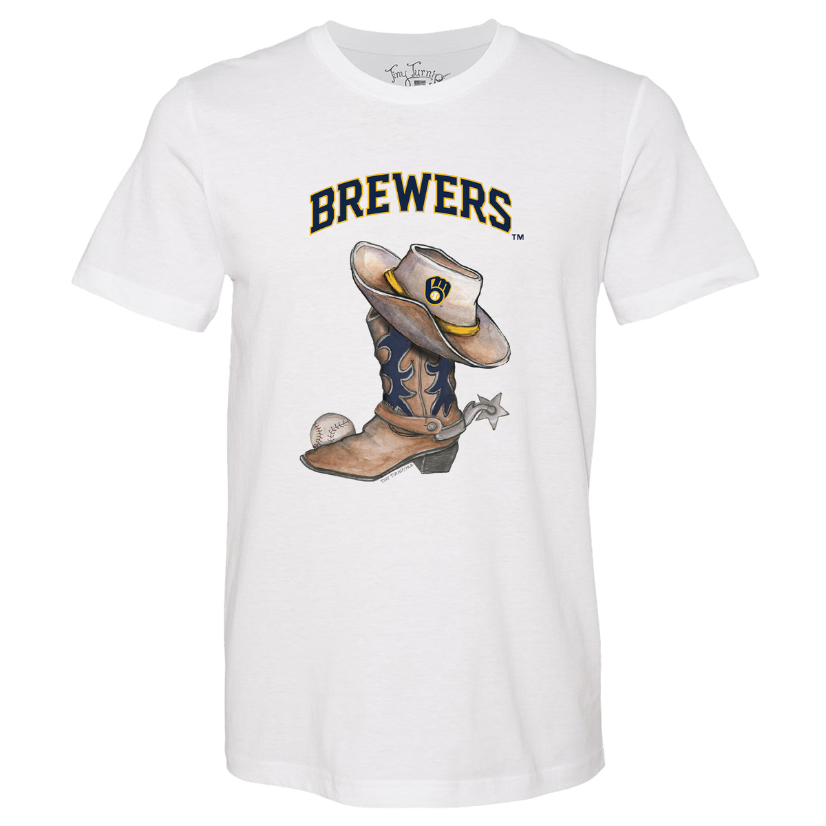 Milwaukee Brewers Cowboy Boot Unisex Tee Shirt