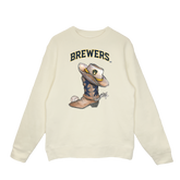 Milwaukee Brewers Cowboy Boot Crewneck Sweatshirt