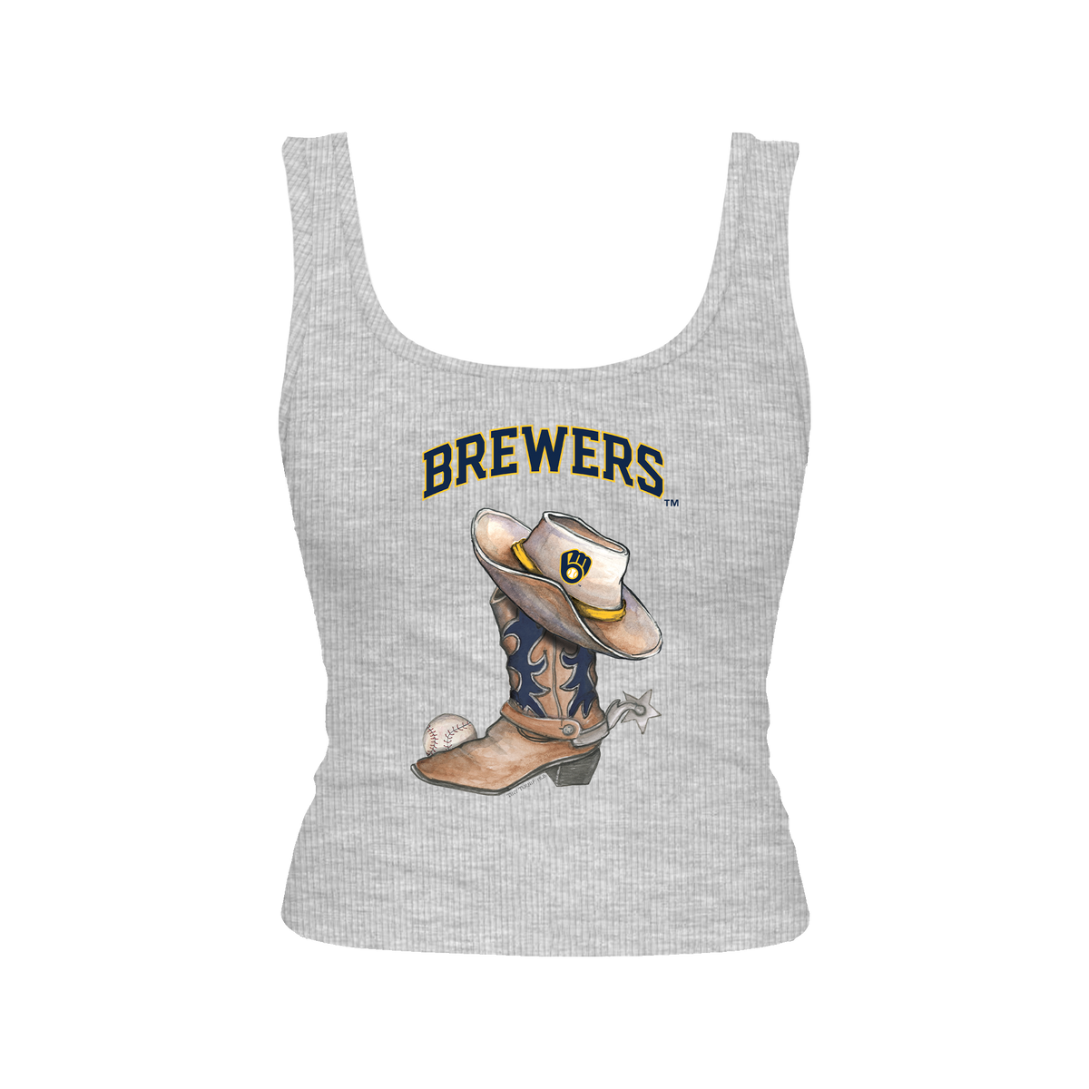 Milwaukee Brewers Cowboy Boot Emmy Tank