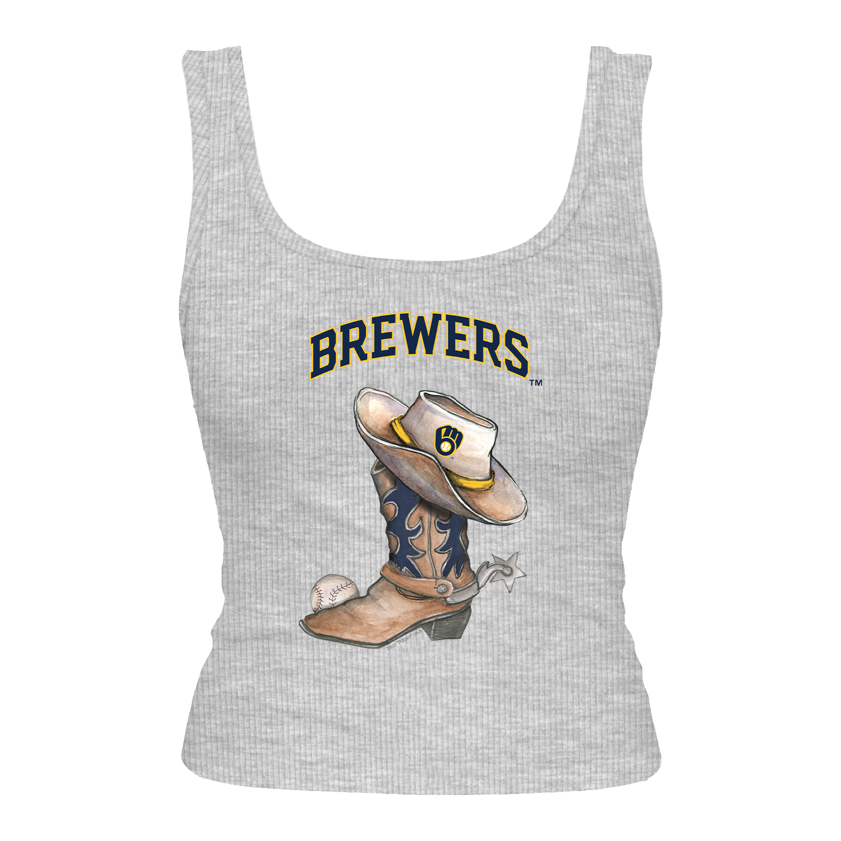 Milwaukee Brewers Cowboy Boot Emmy Tank