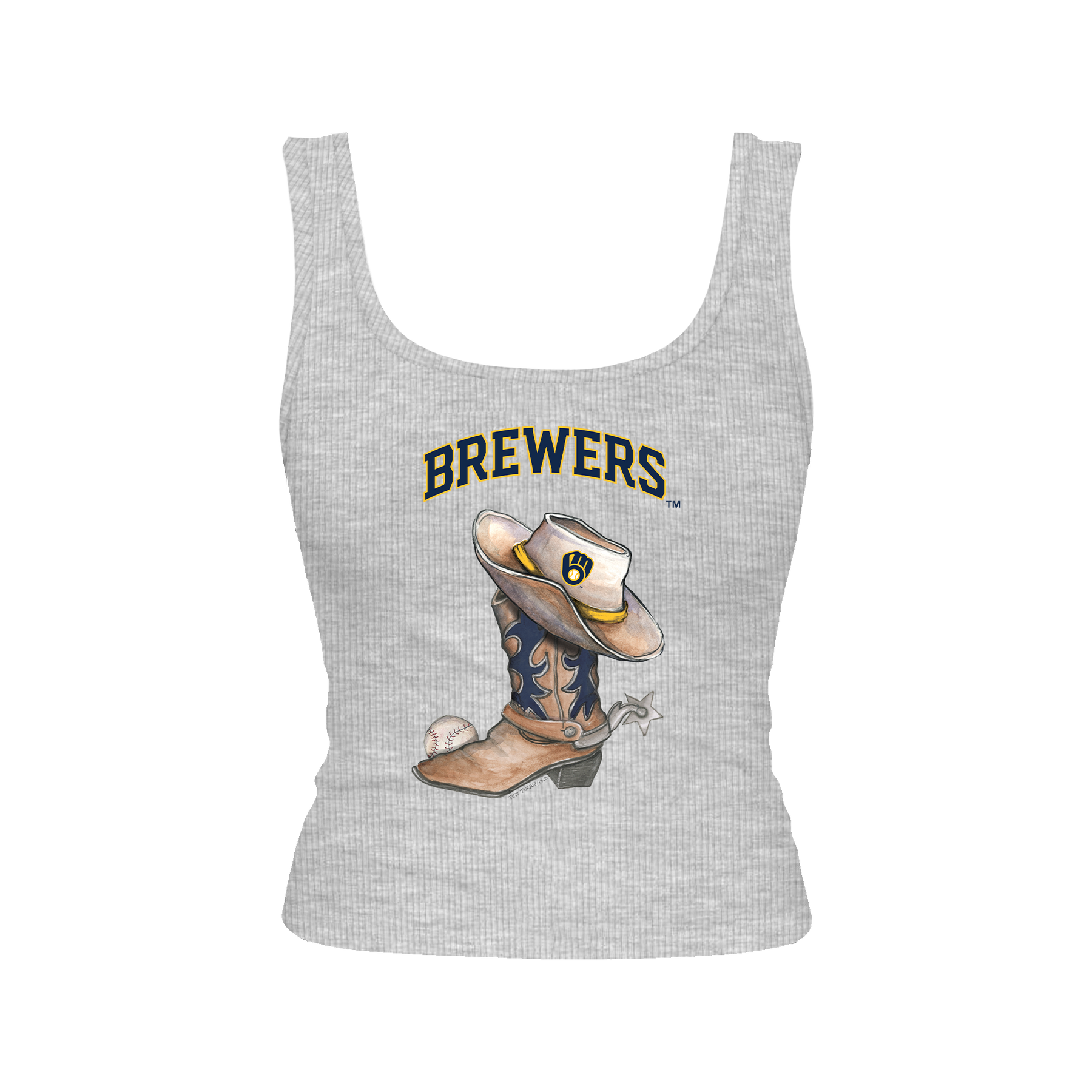 Milwaukee Brewers Cowboy Boot Emmy Tank