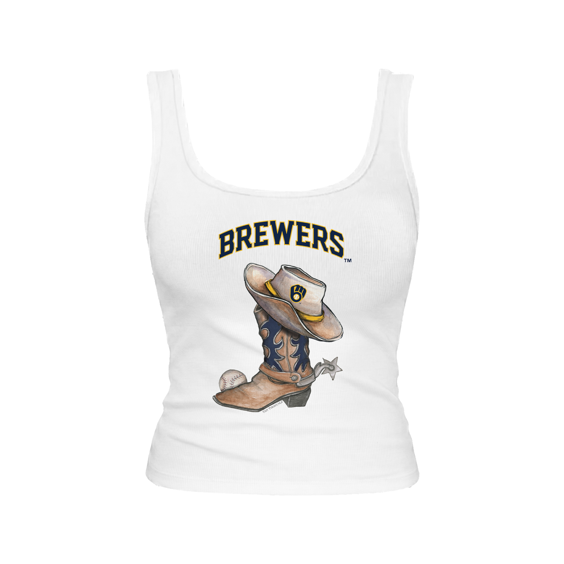 Milwaukee Brewers Cowboy Boot Emmy Tank