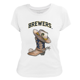 Milwaukee Brewers Cowboy Boot Women's Tee Shirt