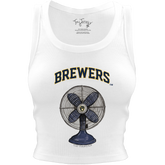 Milwaukee Brewers Fan Crop Tank